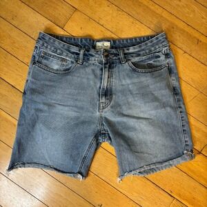 Marine Layer Denim Shorts Women's Size 34x6 Light Wash Distressed Jorts